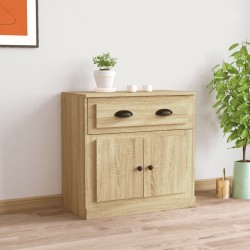 vidaXL Aparador de madera contrachapada roble Sonoma 70x35,5x67,5 cm