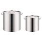 vidaXL Juego de ollas 2 piezas de acero inoxidable 71/36 L vidaXL Juego de ollas 2 piezas de acero inoxidable 71/36 L