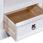 vidaXL Mueble para TV Corona Range de pino mexicano blanco 91x43x56 cm
