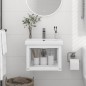 vidaXL Estructura de lavabo suspendido hierro blanco 40x38x31 cm vidaXL Estructura de lavabo suspendido hierro blanco 40x38x31 cm