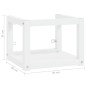 vidaXL Estructura de lavabo suspendido hierro blanco 40x38x31 cm vidaXL Estructura de lavabo suspendido hierro blanco 40x38x31 cm