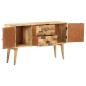 vidaXL Aparador de madera maciza de mango 120x30x70 cm vidaXL Aparador de madera maciza de mango 120x30x70 cm