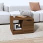 vidaXL Mesa de centro madera contrachapada roble marrón 50x50x36 cm vidaXL Mesa de centro madera contrachapada roble marrón 50x50x36 cm