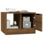 vidaXL Mesa de centro madera contrachapada roble marrón 50x50x36 cm vidaXL Mesa de centro madera contrachapada roble marrón 50x50x36 cm