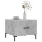 vidaXL Mesa de centro 2 uds madera ingeniería gris hormigón 50x50x40cm vidaXL Mesa de centro 2 uds madera ingeniería gris hormigón 50x50x40cm