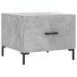 vidaXL Mesa de centro 2 uds madera ingeniería gris hormigón 50x50x40cm vidaXL Mesa de centro 2 uds madera ingeniería gris hormigón 50x50x40cm