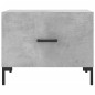 vidaXL Mesa de centro 2 uds madera ingeniería gris hormigón 50x50x40cm vidaXL Mesa de centro 2 uds madera ingeniería gris hormigón 50x50x40cm