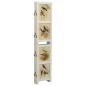 vidaXL Biombo de 6 paneles madera maciza de paulownia blanco 214x165cm vidaXL Biombo de 6 paneles madera maciza de paulownia blanco 214x165cm