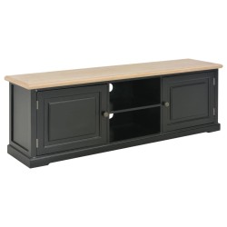 vidaXL Mueble para el televisor de madera negro 120x30x40 cm