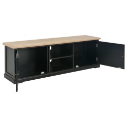 vidaXL Mueble para el televisor de madera negro 120x30x40 cm