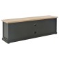 vidaXL Mueble para el televisor de madera negro 120x30x40 cm vidaXL Mueble para el televisor de madera negro 120x30x40 cm