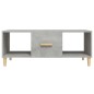 vidaXL Mesa de centro madera contrachapada gris hormigón 102x50x40 cm vidaXL Mesa de centro madera contrachapada gris hormigón 102x50x40 cm