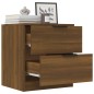 vidaXL Mesita de noche madera contrachapada color roble marrón vidaXL Mesita de noche madera contrachapada color roble marrón