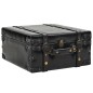 vidaXL Banco de almacenaje de cuero artificial 110 cm negro vidaXL Banco de almacenaje de cuero artificial 110 cm negro