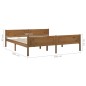 vidaXL Estructura de cama madera maciza pino marrón miel 180x200 cm vidaXL Estructura de cama madera maciza pino marrón miel 180x200 cm