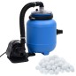 vidaXL Bomba de filtro de piscina negra y azul 4 m³/h vidaXL Bomba de filtro de piscina negra y azul 4 m³/h