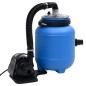 vidaXL Bomba de filtro de piscina negra y azul 4 m³/h vidaXL Bomba de filtro de piscina negra y azul 4 m³/h