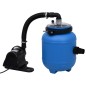 vidaXL Bomba de filtro de piscina negra y azul 4 m³/h vidaXL Bomba de filtro de piscina negra y azul 4 m³/h