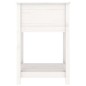 vidaXL Jardinera con estante madera maciza de pino blanco 54x54x81 cm vidaXL Jardinera con estante madera maciza de pino blanco 54x54x81 cm