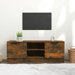 vidaXL Mueble de TV madera contrachapada roble ahumado 102x35x36,5 cm