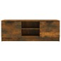 vidaXL Mueble de TV madera contrachapada roble ahumado 102x35x36,5 cm vidaXL Mueble de TV madera contrachapada roble ahumado 102x35x36,5 cm
