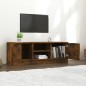 vidaXL Mueble de TV madera contrachapada roble ahumado 102x35x36,5 cm vidaXL Mueble de TV madera contrachapada roble ahumado 102x35x36,5 cm