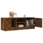 vidaXL Mueble de TV madera contrachapada roble ahumado 102x35x36,5 cm vidaXL Mueble de TV madera contrachapada roble ahumado 102x35x36,5 cm