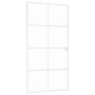 vidaXL Puerta interior vidrio templado y aluminio blanco 102x201,5 cm vidaXL Puerta interior vidrio templado y aluminio blanco 102x201,5 cm