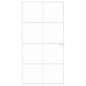 vidaXL Puerta interior vidrio templado y aluminio blanco 102x201,5 cm vidaXL Puerta interior vidrio templado y aluminio blanco 102x201,5 cm