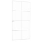 vidaXL Puerta interior vidrio templado y aluminio blanco 102x201,5 cm vidaXL Puerta interior vidrio templado y aluminio blanco 102x201,5 cm