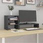 vidaXL Soporte para monitor madera maciza de pino gris 81x20x30 cm vidaXL Soporte para monitor madera maciza de pino gris 81x20x30 cm