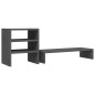 vidaXL Soporte para monitor madera maciza de pino gris 81x20x30 cm vidaXL Soporte para monitor madera maciza de pino gris 81x20x30 cm