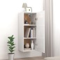 vidaXL Armario de pared colgante madera blanco brillante 34,5x34x90 cm vidaXL Armario de pared colgante madera blanco brillante 34,5x34x90 cm