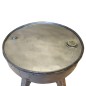 vidaXL Mesa de centro de madera maciza reciclada plateada 60x45 cm vidaXL Mesa de centro de madera maciza reciclada plateada 60x45 cm