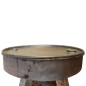 vidaXL Mesa de centro de madera maciza reciclada plateada 60x45 cm vidaXL Mesa de centro de madera maciza reciclada plateada 60x45 cm