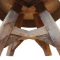 vidaXL Mesa de centro de madera maciza reciclada plateada 60x45 cm vidaXL Mesa de centro de madera maciza reciclada plateada 60x45 cm