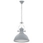 vidaXL Lámpara de techo redonda gris E27 vidaXL Lámpara de techo redonda gris E27
