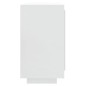 vidaXL Aparador de madera contrachapada blanco brillante 80x40x75 cm vidaXL Aparador de madera contrachapada blanco brillante 80x40x75 cm