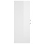 vidaXL Armario de pared colgante madera blanco brillante 34,5x34x90 cm vidaXL Armario de pared colgante madera blanco brillante 34,5x34x90 cm