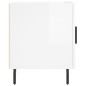 vidaXL Mesitas noche 2 uds madera ingeniería blanco brillo 40x40x50 cm vidaXL Mesitas noche 2 uds madera ingeniería blanco brillo 40x40x50 cm