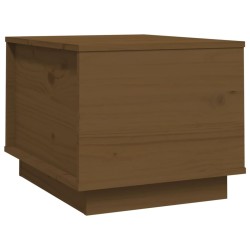 vidaXL Mesa de centro madera maciza de pino marrón miel 40x50x35 cm