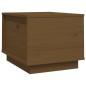 vidaXL Mesa de centro madera maciza de pino marrón miel 40x50x35 cm