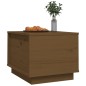 vidaXL Mesa de centro madera maciza de pino marrón miel 40x50x35 cm