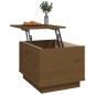 vidaXL Mesa de centro madera maciza de pino marrón miel 40x50x35 cm