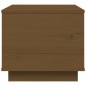 vidaXL Mesa de centro madera maciza de pino marrón miel 40x50x35 cm