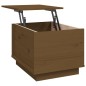 vidaXL Mesa de centro madera maciza de pino marrón miel 40x50x35 cm