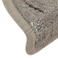 vidaXL Alfombras de peldaños de escalera 15 uds gris 56x17x3 cm vidaXL Alfombras de peldaños de escalera 15 uds gris 56x17x3 cm