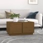 vidaXL Mesa de centro madera maciza de pino marrón miel 80x50x40 cm vidaXL Mesa de centro madera maciza de pino marrón miel 80x50x40 cm
