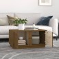 vidaXL Mesa de centro madera maciza de pino marrón miel 80x50x40 cm vidaXL Mesa de centro madera maciza de pino marrón miel 80x50x40 cm