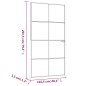 vidaXL Puerta interior vidrio templado y aluminio negro 102x201,5 cm vidaXL Puerta interior vidrio templado y aluminio negro 102x201,5 cm